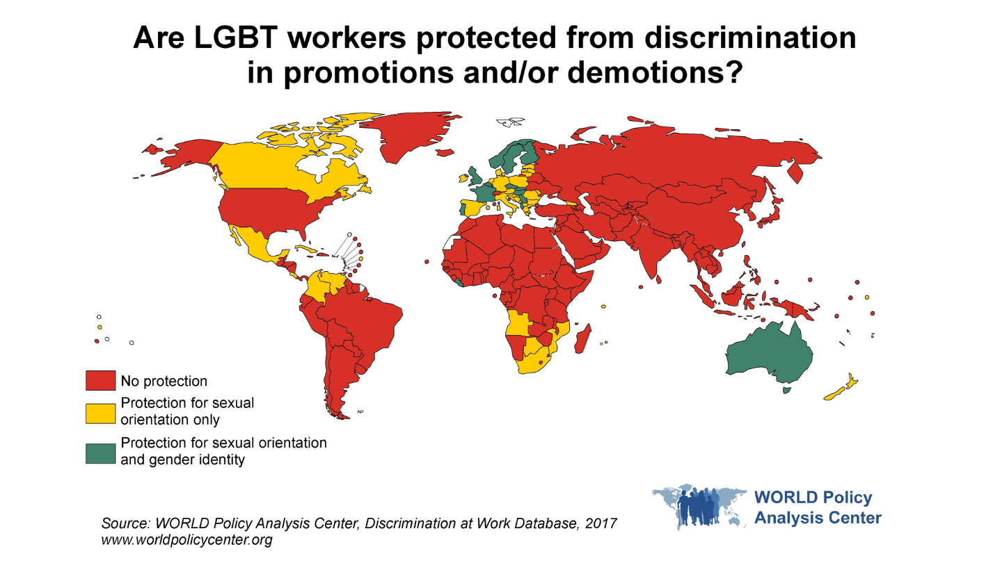 WORLD Map of Promotions and Demotions based on LGBT