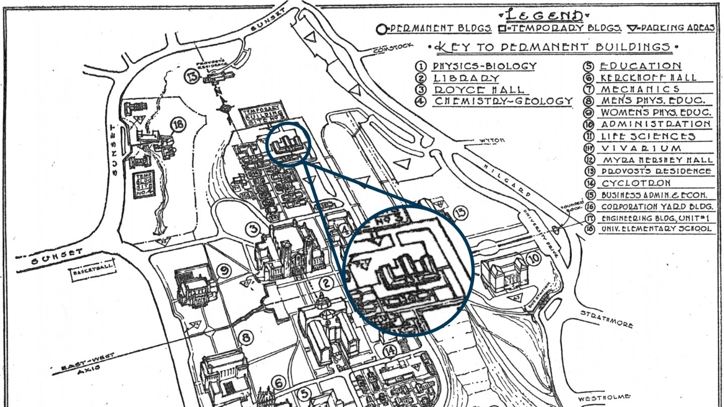 UCLA Campus Aerial Map